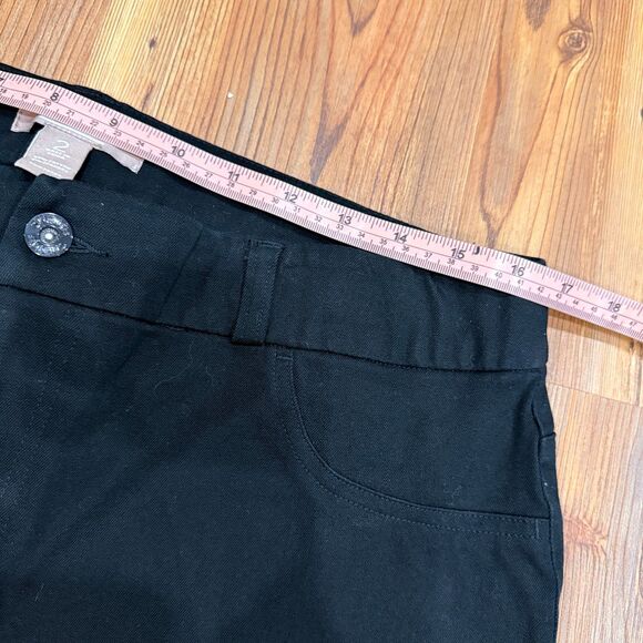 Chico's So Slimming Black Ankle Jean Texture Stretchy Pants - Size 2 (US L/12) - Picture 7 of 8
